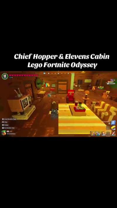 Chief Hopper &amp;amp; Elevens Cabin Lego Fortnite Odyssey