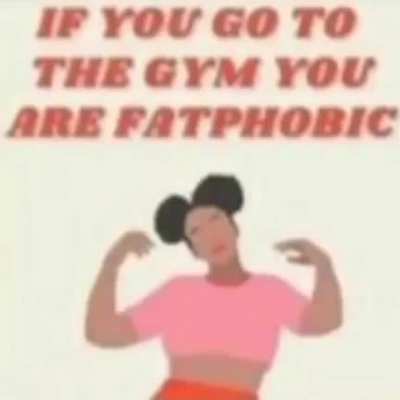 voy al gym para discriminar a las gordas