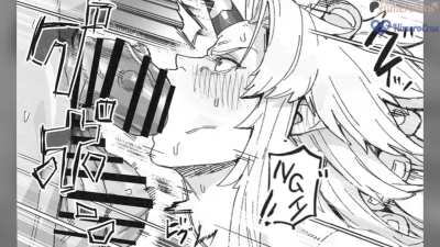Yuugi pays her "dues" to a stupid Orc