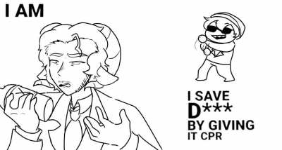 I forgot to post it here but anyways have Schlatt and Q in Misery x CPR meme