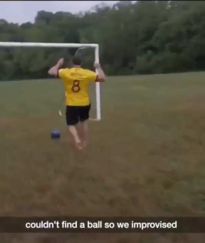 Playing Football with Bowling Ball