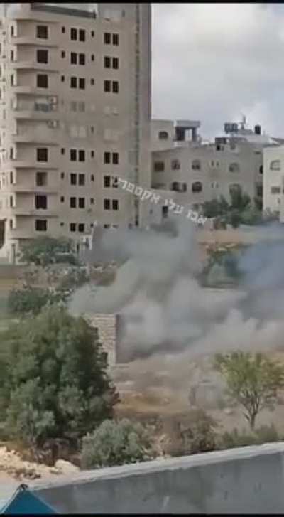 IDF soldiers firing a rocket into a militant&rsquo;s hiding place, Hebron. (September 1st, 2024)