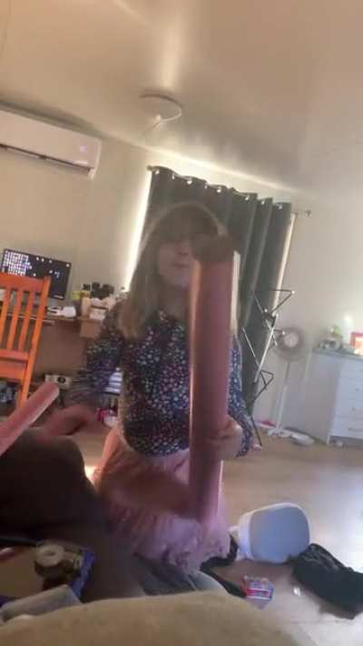 Just wrapping a gift