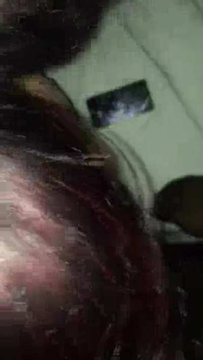 Cheating thot sucks BBC while texting her BF!