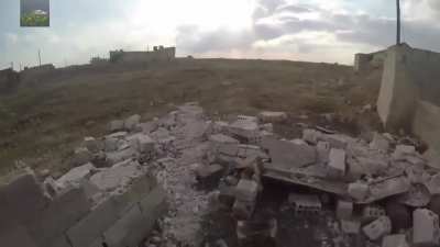 Jaish al Izza footage of capture of Balil, N. Hama. 7th November, 2017