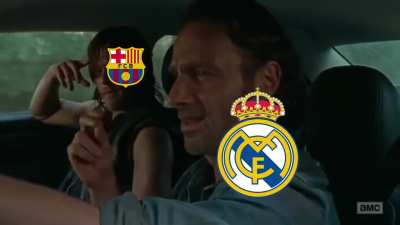 When you go on a road trip with your barca fan friend