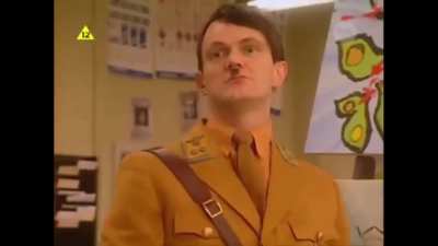 Polish sense of humor. A scene with Adolf H. from the old Polish sitcom "13th Police Station" ("13 Posterunek"). I added subtitles and explained a few jokes. I am now learning a new video editing program and did this for practicing adding subtitles. Hope 