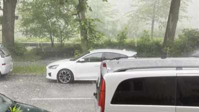 Very solid rain a few days ago in Ausburg, Bavaria (OC)