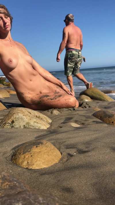 I love to get a little sandy on the beach
