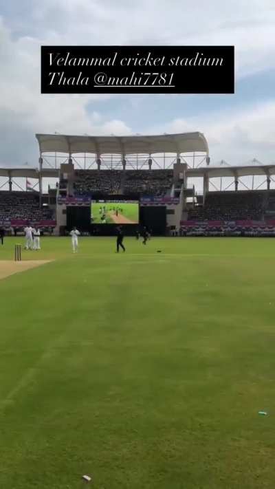 A little boy touched MS Dhoni's feet in the stadium 🥹❤️