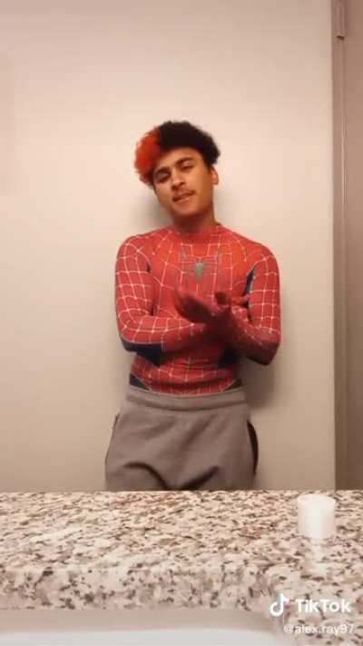 When did Spider-Man suits become THE &ldquo;sexy&rdquo; outfit for guys?