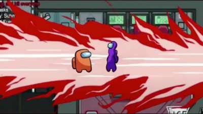 [@MikeCatSU on Twitter] Among Us death animation by Mike Austin