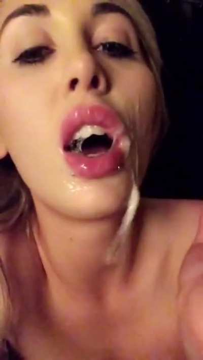 It&rsquo;s pure facial fun when I get covered in a strangers cum [OC]