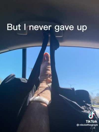 Never give up