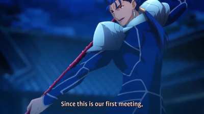 Fate: Unlimited Blade Works (2014) - "Saber VS Lancer"