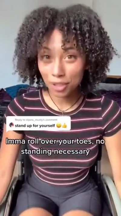 "Stand up for yourself"