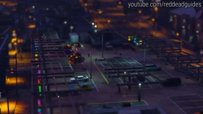 Here's a miniaturised attempt of the "Fleeca Heist" created using a tilt-shift effect