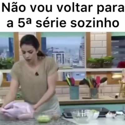 N&atilde;o vou voltar para a quinta s&eacute;rie sozinho