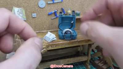 [Miniature] DIY MINI Functional Makita circular saw, 1:12 scale , 3D printed. Designed by me in SolidWorks. Printed using Elegoo Mars 2.