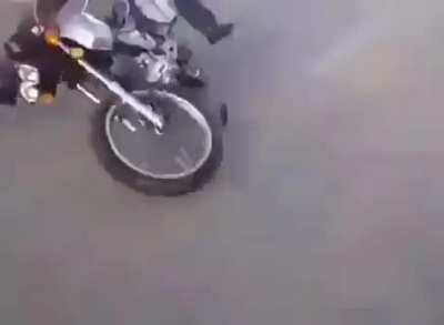 Can't even bother with a helmet during this stupidity.