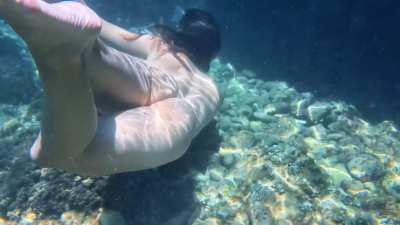 free diving, literally