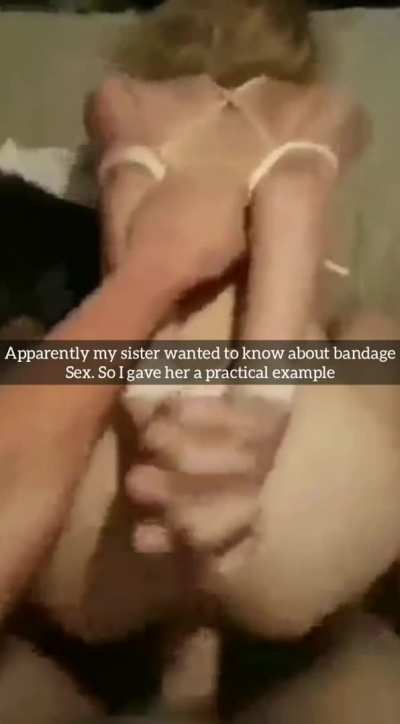 Teaching sis about Bondage
