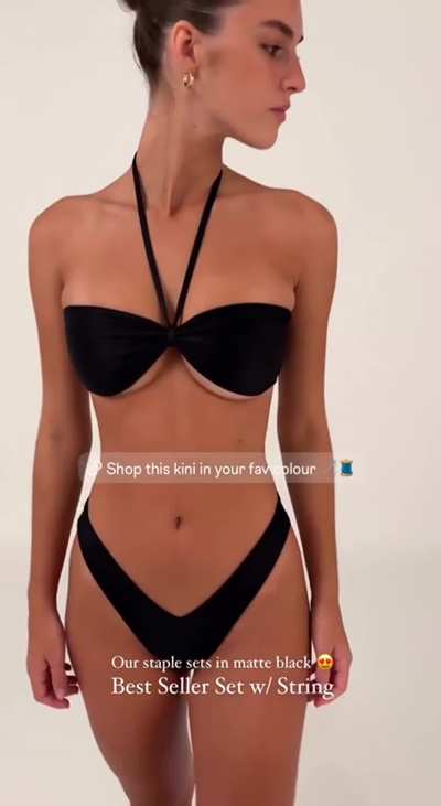 Vincijia Swim black kini - March 2024