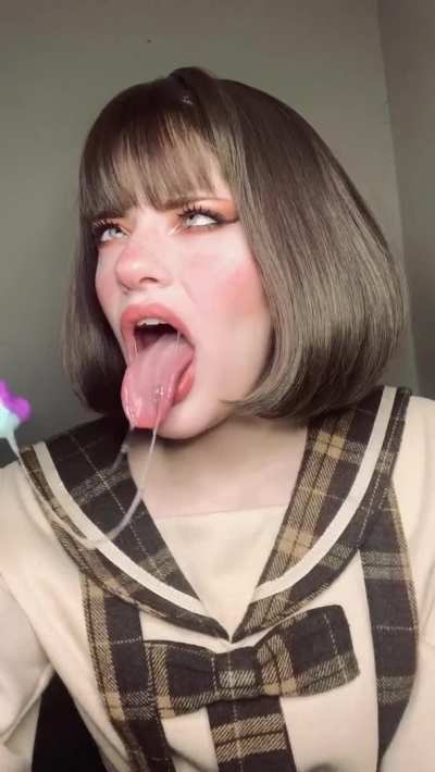 Fuck my mouth until I&rsquo;m a spitty mess [OC]
