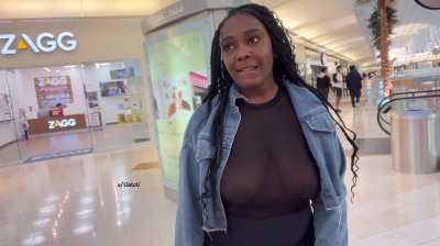 Being a little risky at the mall
