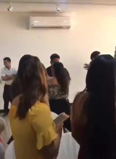 Woman tries to stop ex from marrying