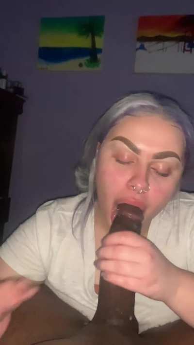 [OC] She can&rsquo;t help but try and stuff her mouth with my BBC
