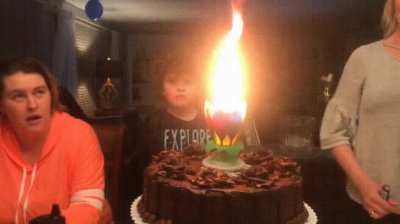 The look of surprise and happiness on that kid&rsquo;s face is priceless.