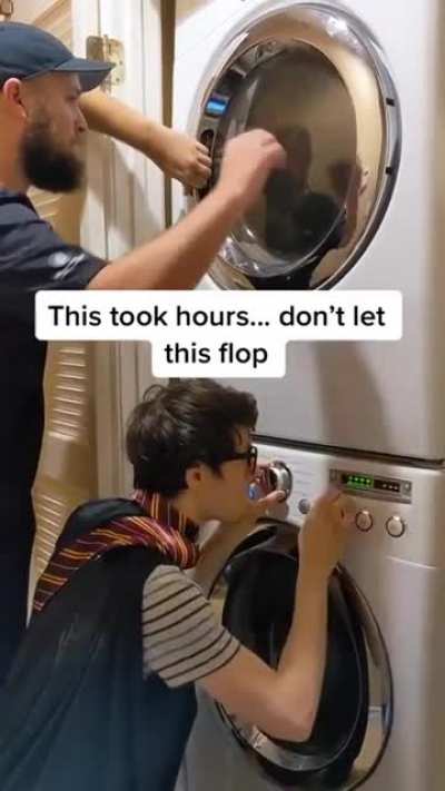 Guys play Harry Potter theme music with Washing machine buttons …
