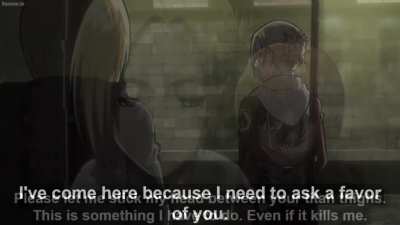 Armin ask Annie a favor