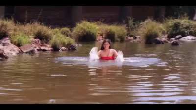 Akhila hot scenes, Wearing transparent shirt nipples visible