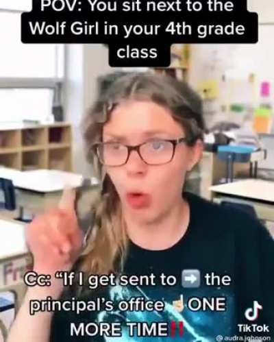 I don't think she's being serious. But this is hilarious.
