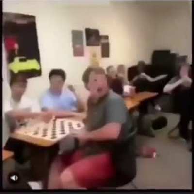 Dude was just playing chess