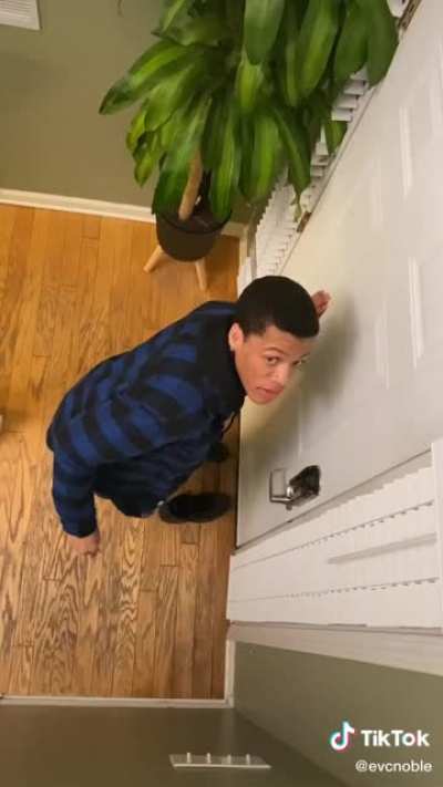 trying to sneak out