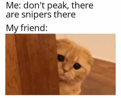 Don't peak!