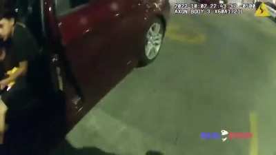 Officer abruptly opened car door and fired at teen, who's actually innocent and just eating a burger in his car outside of McDonald's