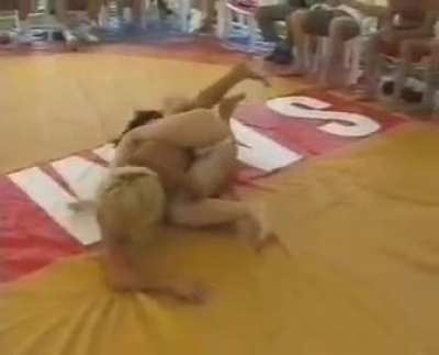 Topless bend &amp;amp; choke catfight