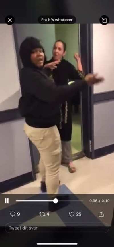 Person slaps mother