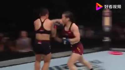 Beautiful Muay Thai technique by Zhang Weili