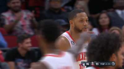 [Highlight] Eric Gordon makes the tough, contested 3 as the shot clock expires