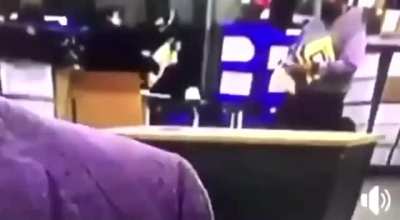 CAUGHT ON LIVE TV.