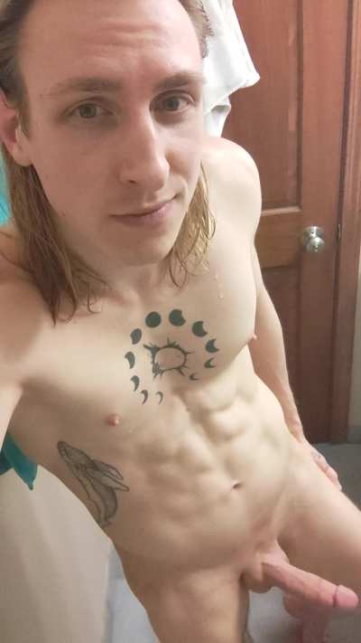 Post-shower hello