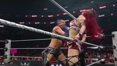 Iyo teams up with Rhea Ripley vs the newest members of the RAW roster, fellow joshi Giulia &amp;amp; Roxanne Perez! (RAW - 5/12/25)
