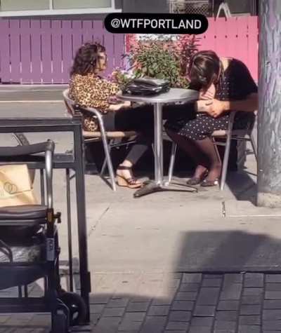 Public toe sucking