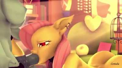 [Certedia][SFM] - Anthro Flutterbat X Rainbow Dash Blowjob - 4K Animation with Sound