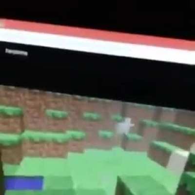 Herobrine jumpscare.